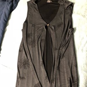 Gray Duster Vest